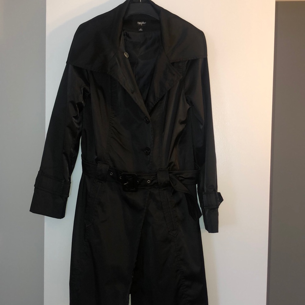 Belted trench coat
